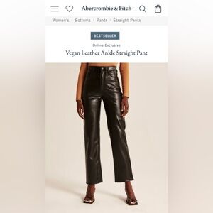 Vegan Leather Abercrombie Pant